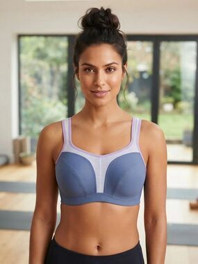 Take 50% OFF-Panache Seamless Support Bra in Lavender and Light Blue, Size-36F